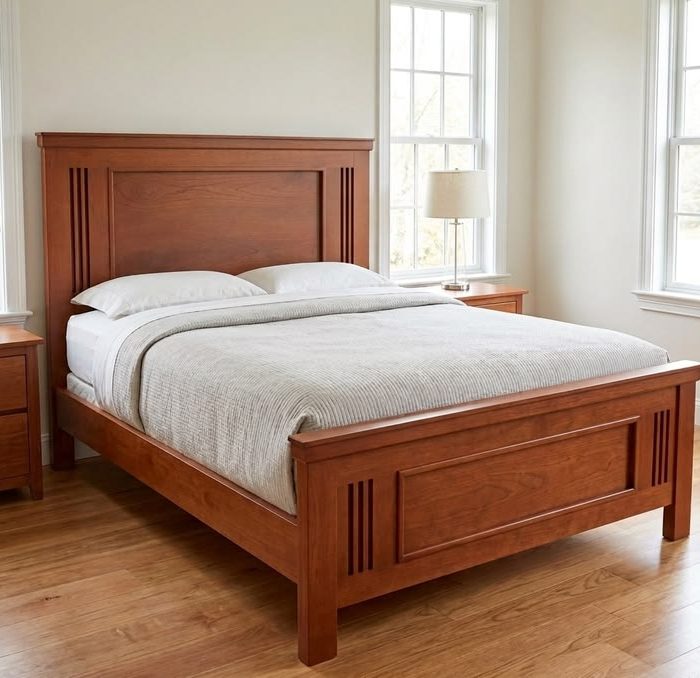 Tempat Tidur Kayu Klasik Panel