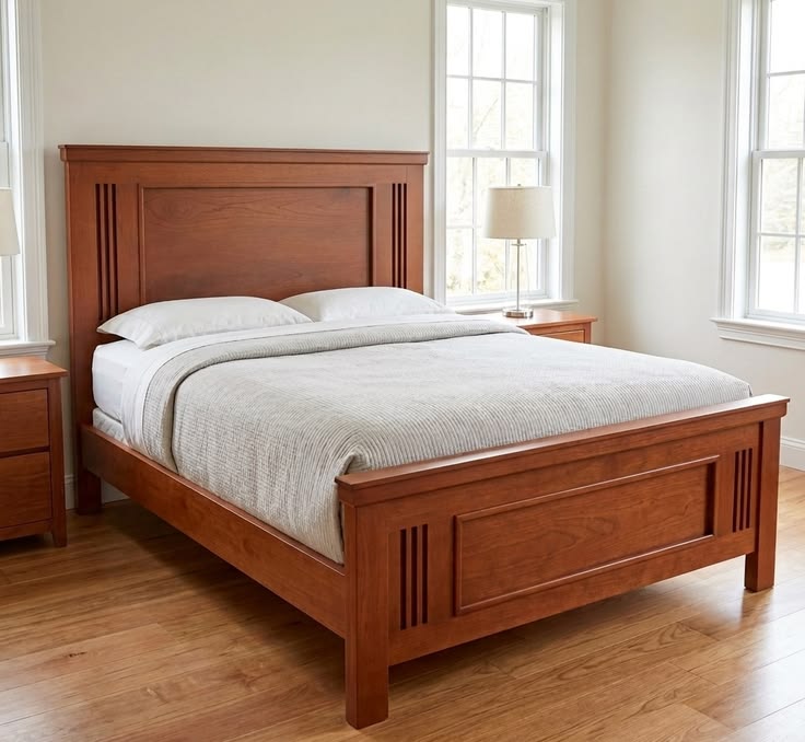 Tempat Tidur Kayu Klasik Panel